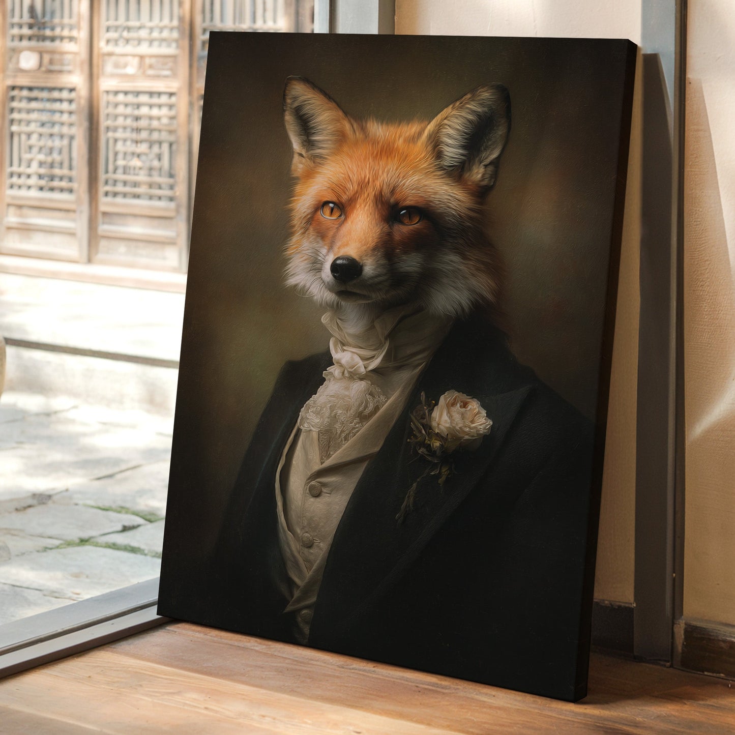 Regal Fox in Formal Attire