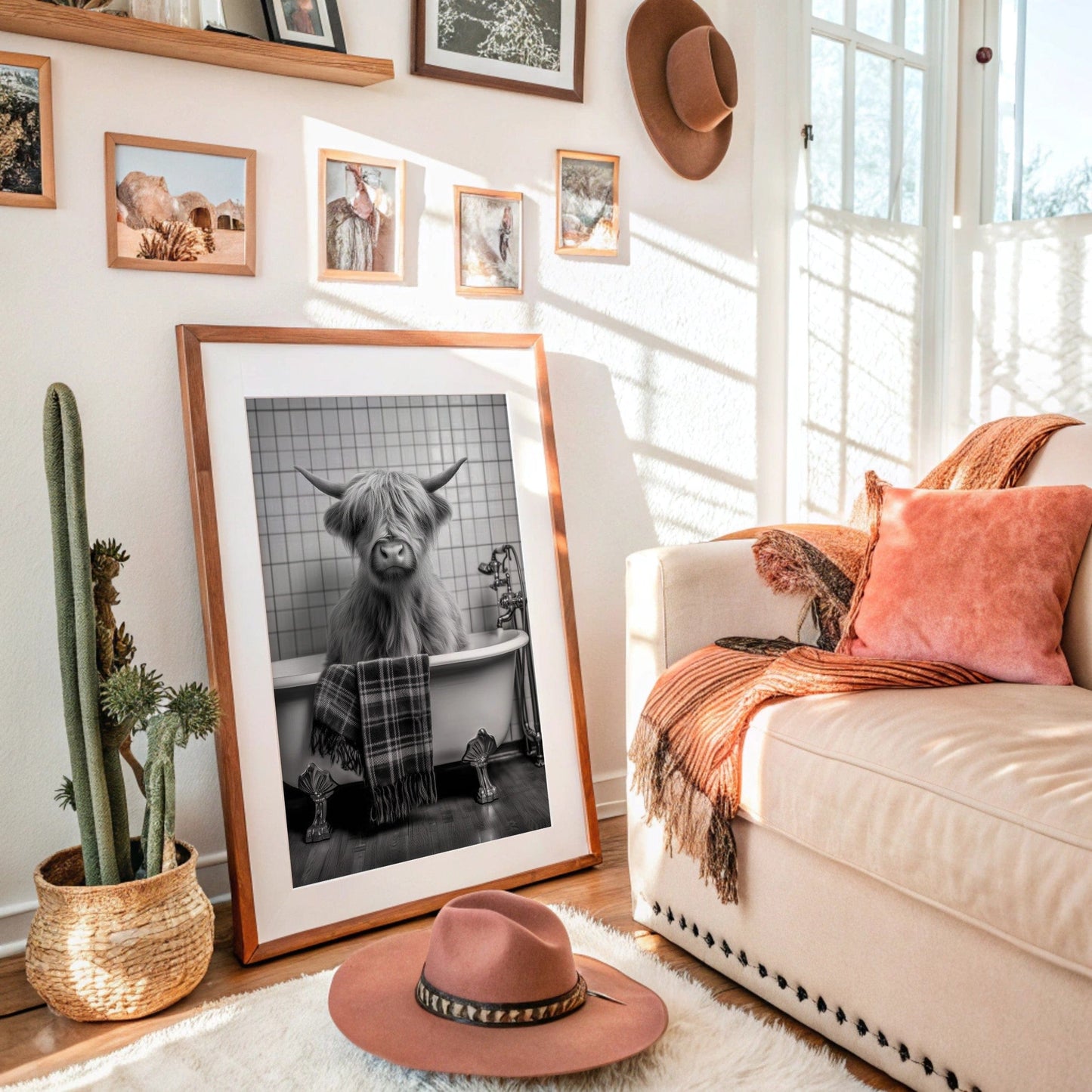 Highland Cow Takes A Luxurious Bath
