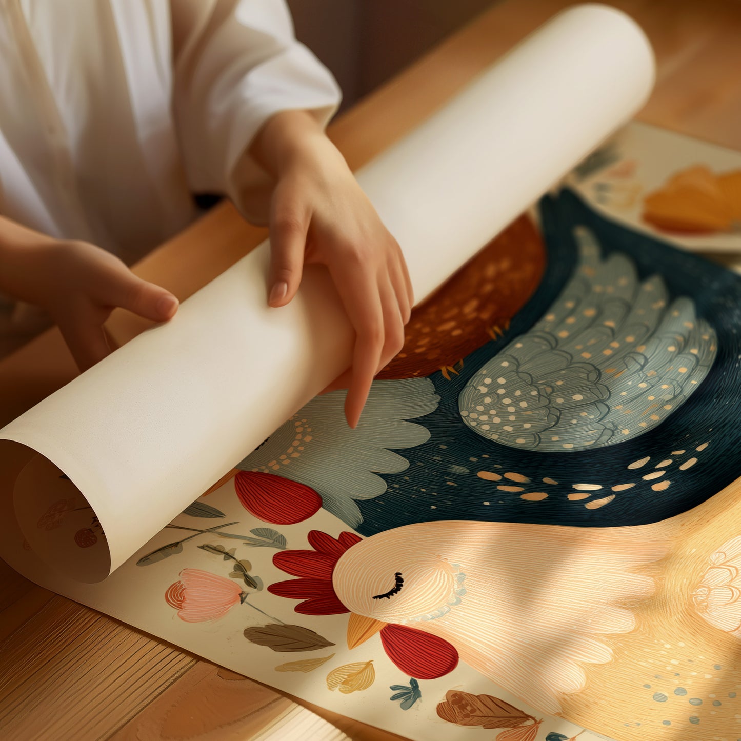 Roosters Tell Folk Art Tales