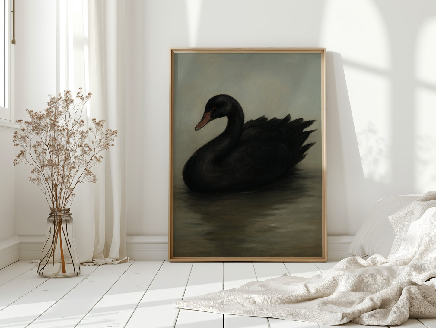 Black Swan on Still Water