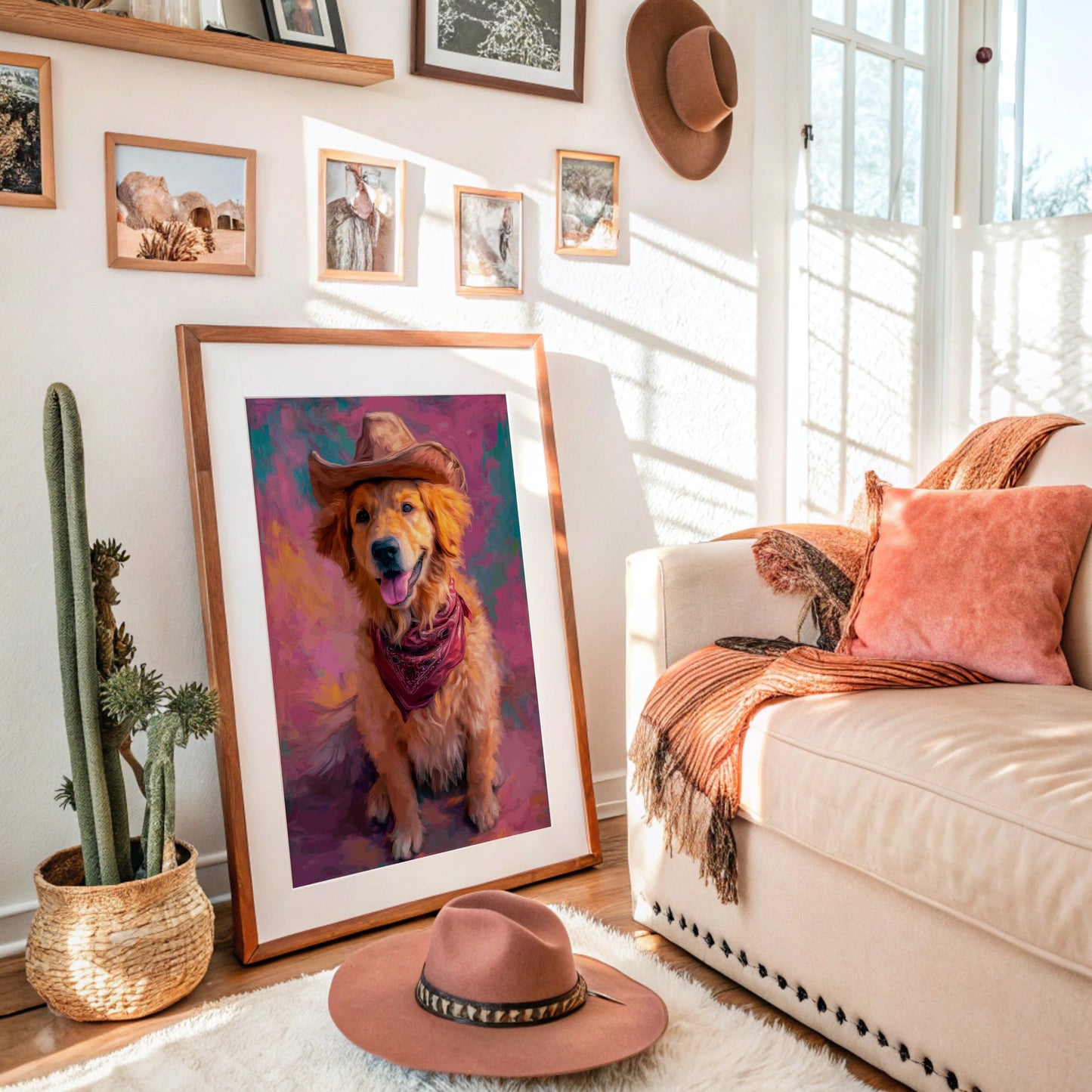 Ranch Dog Wears Sunset Colors