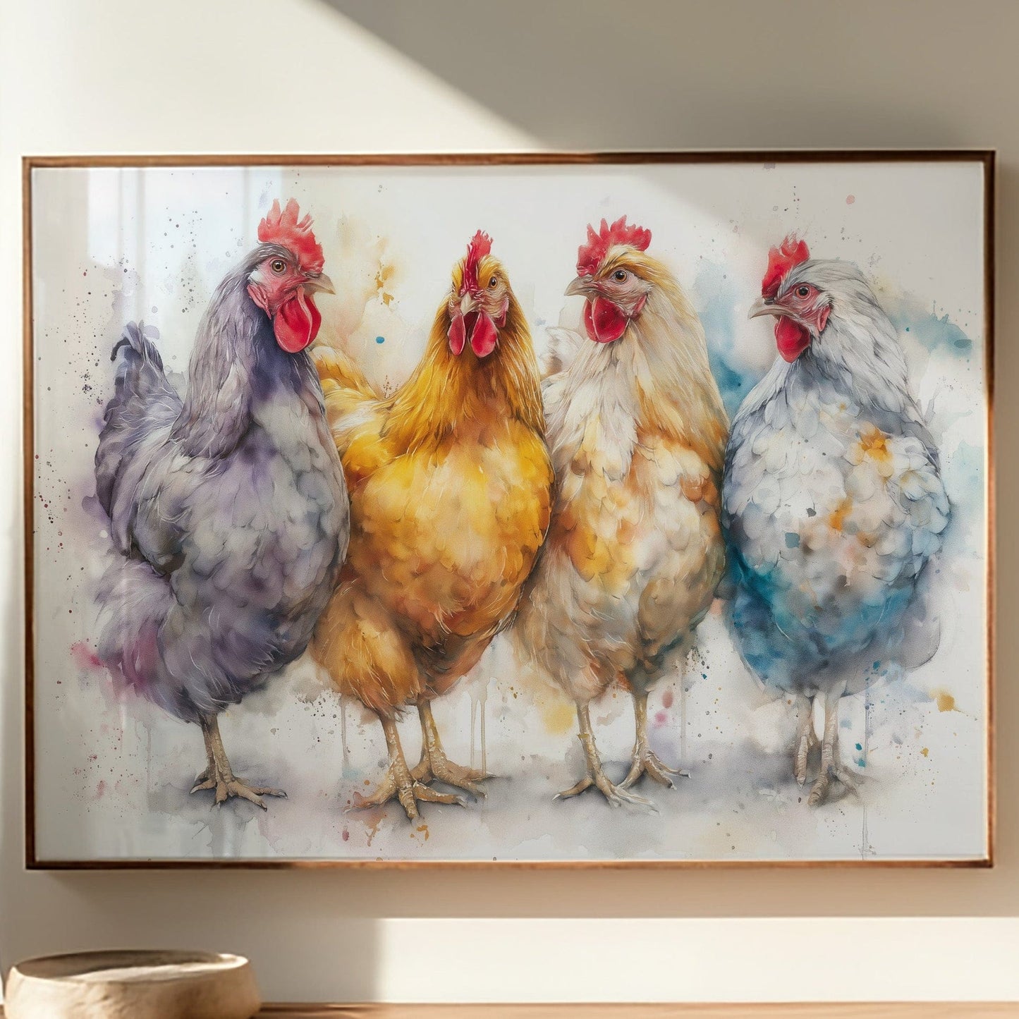 Four Feathered Friends Strolling Together