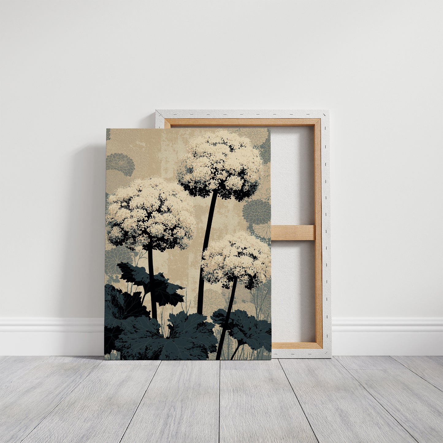 Hydrangea Stems in Silhouette