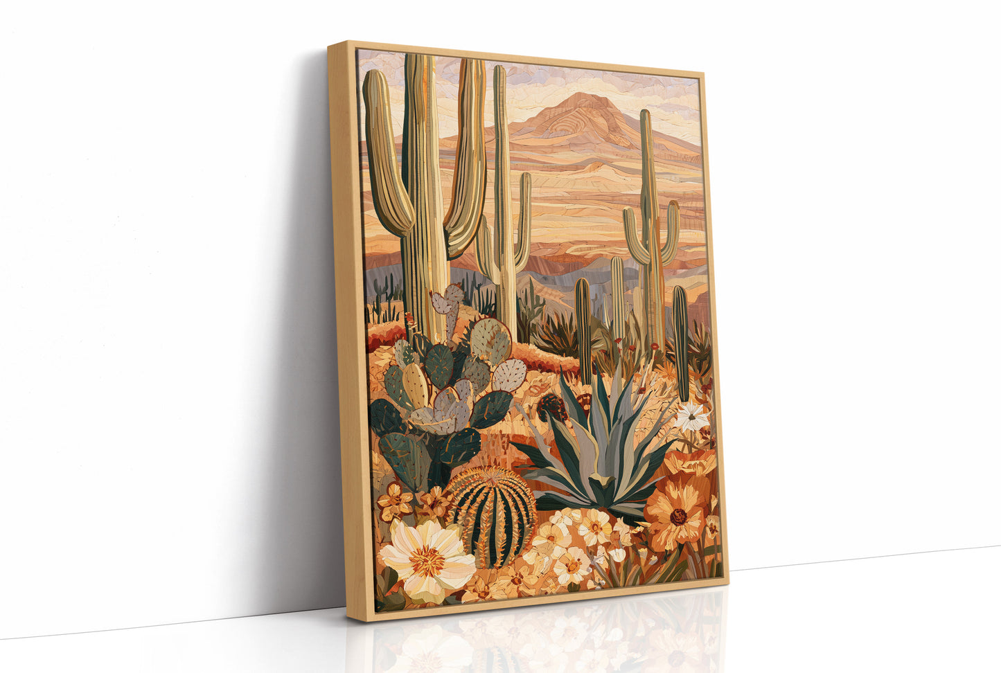 Saguaro Grove At Midday