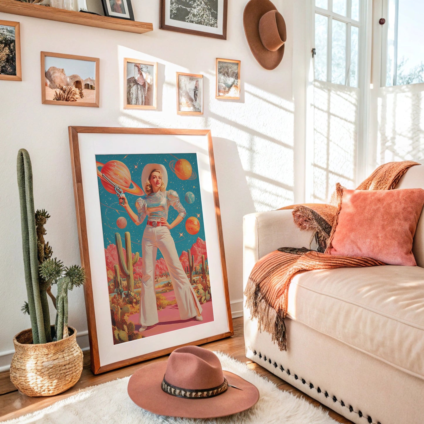 Cosmic Cacti Meet Space Cowgirl