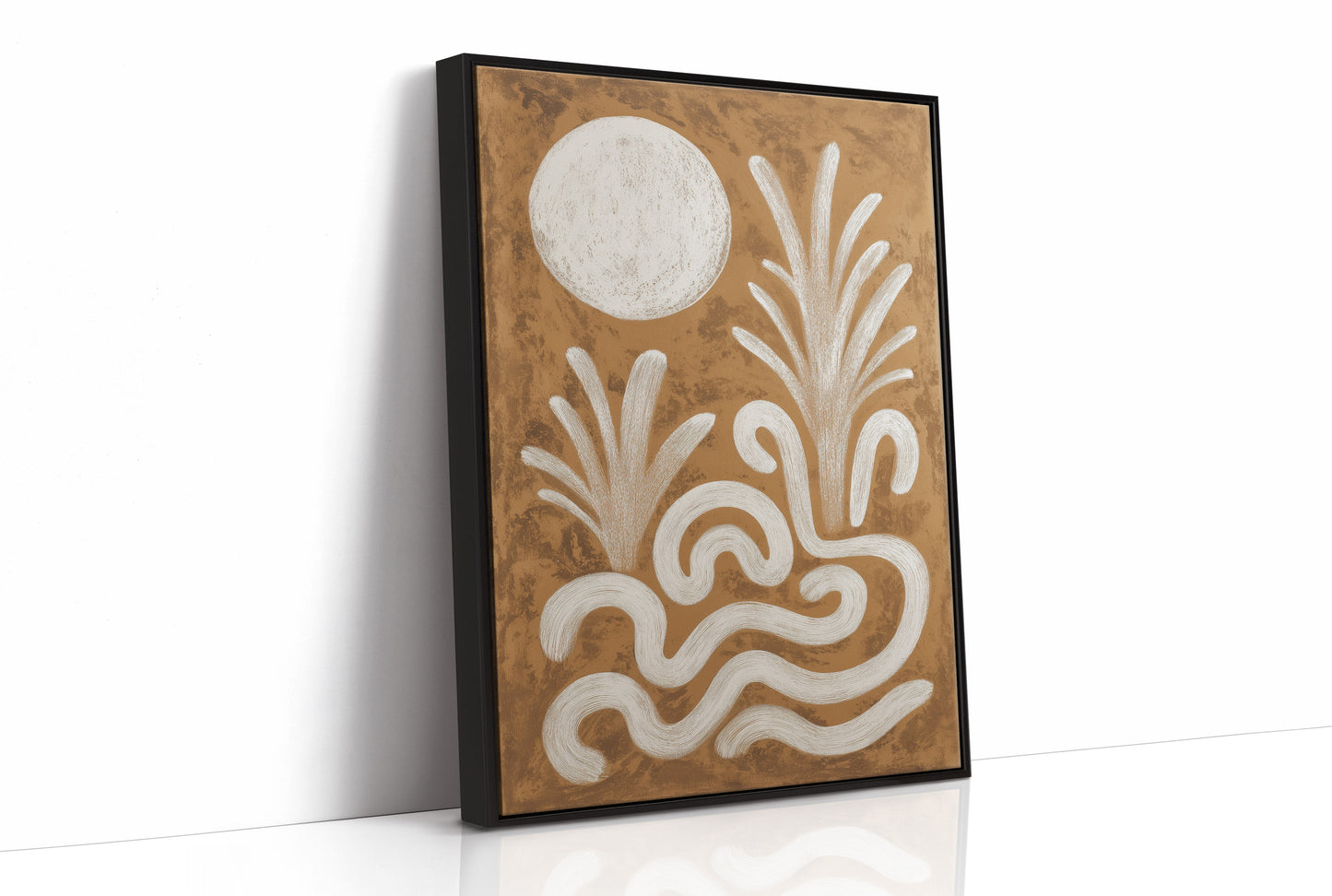 Moonlit Waves Dance In Sepia