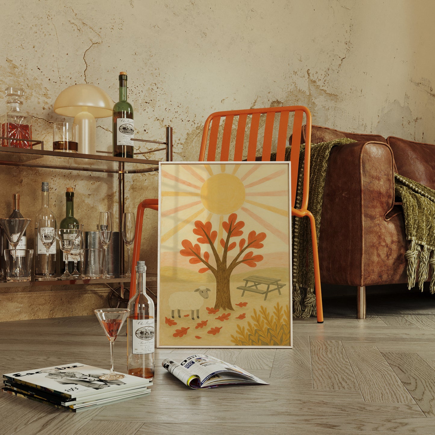 Sunny Picnic with the Little Lamb