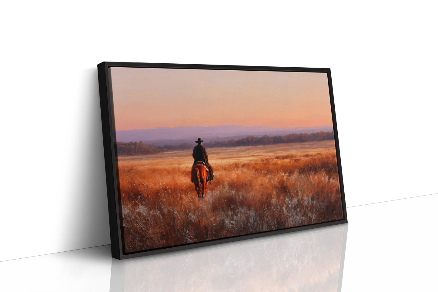 Lone Rider Meets Copper Prairie