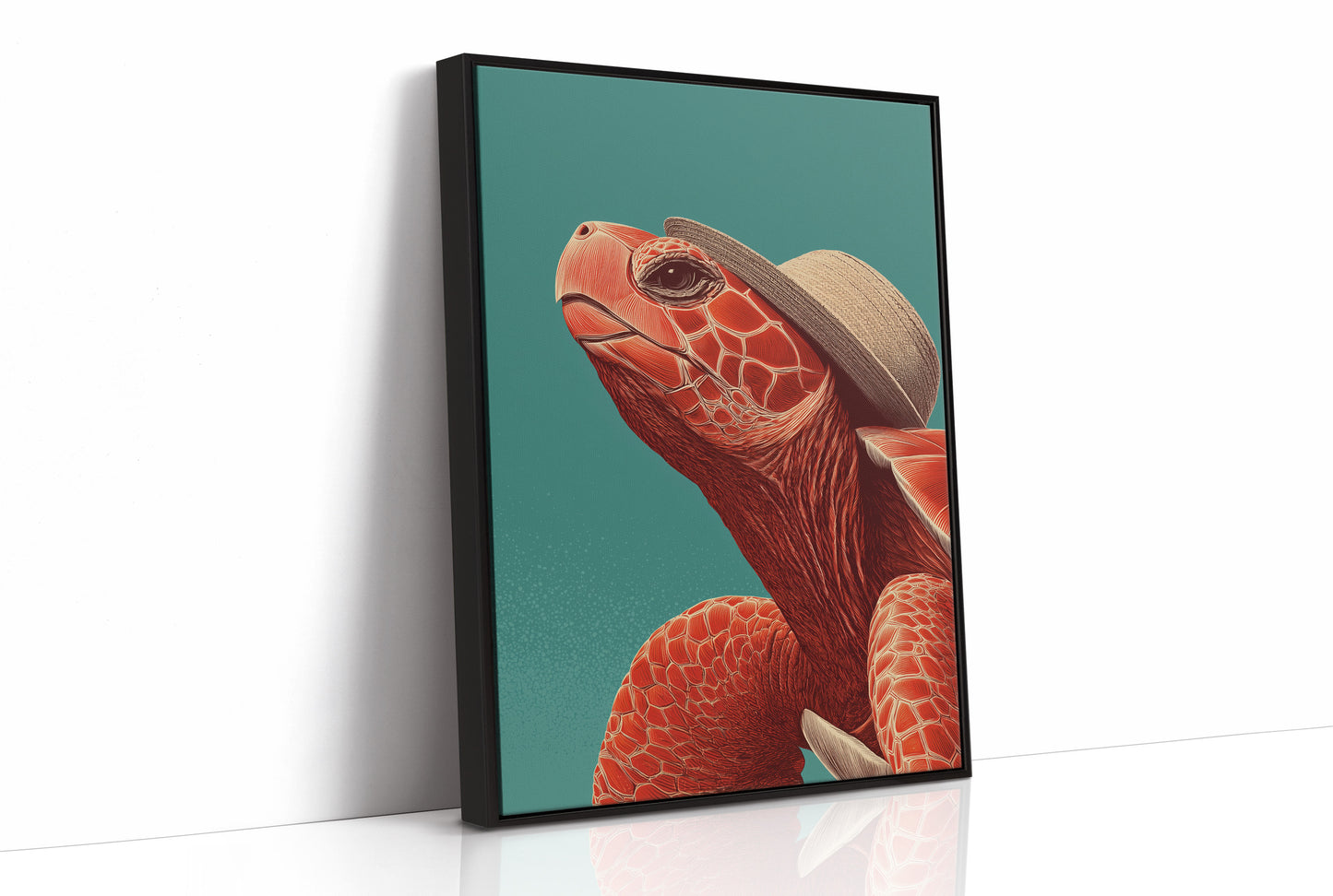 Sea Turtle in a Sun Hat