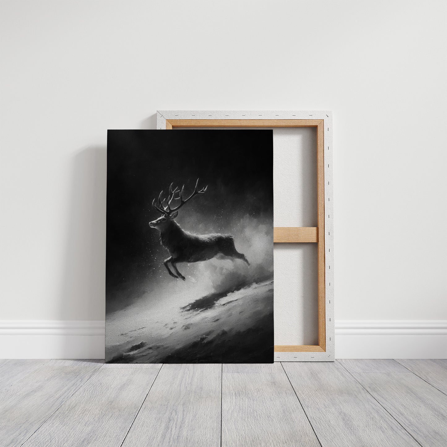 Silver Hooves in Falling Snow