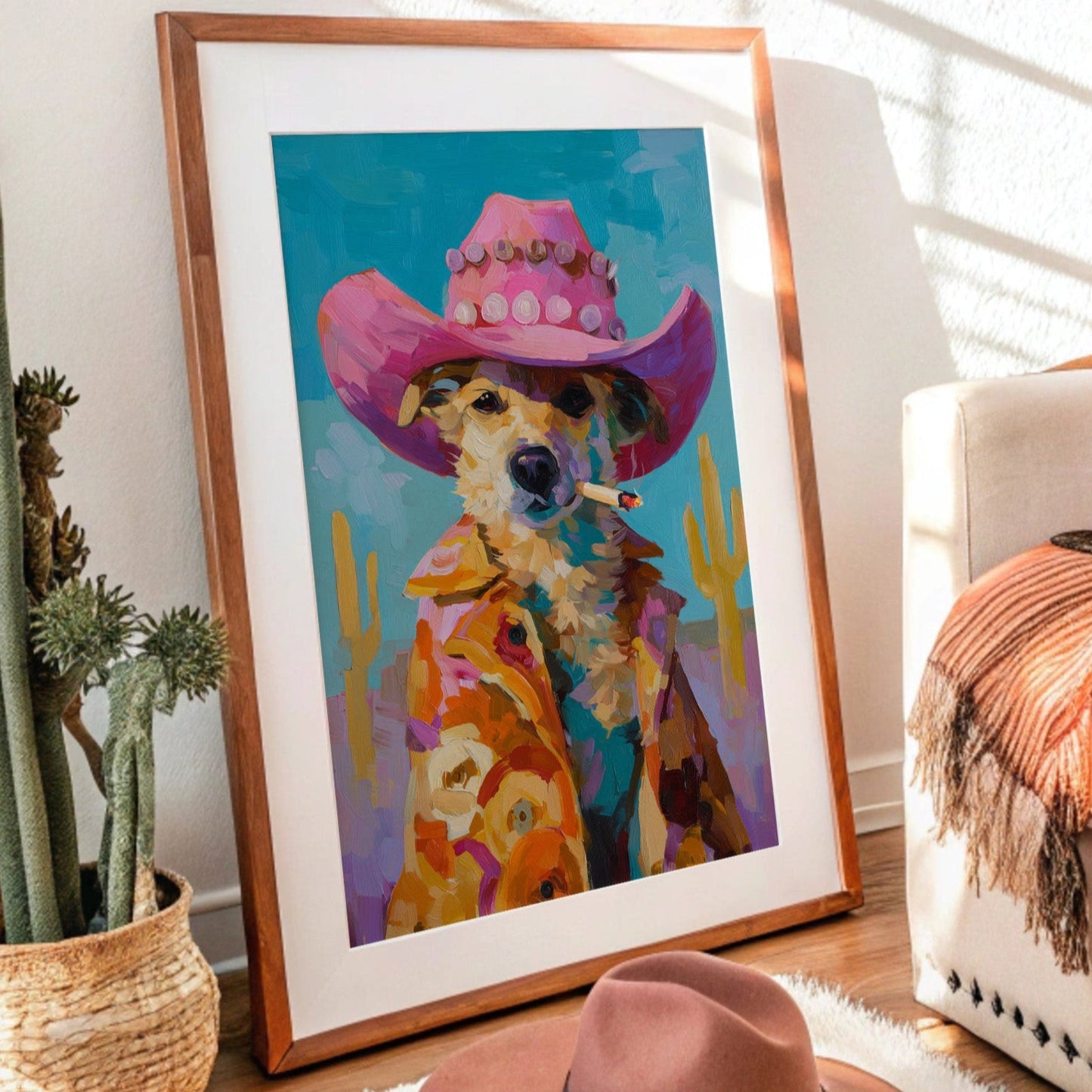 Desert Diva Wears Pink Stetson