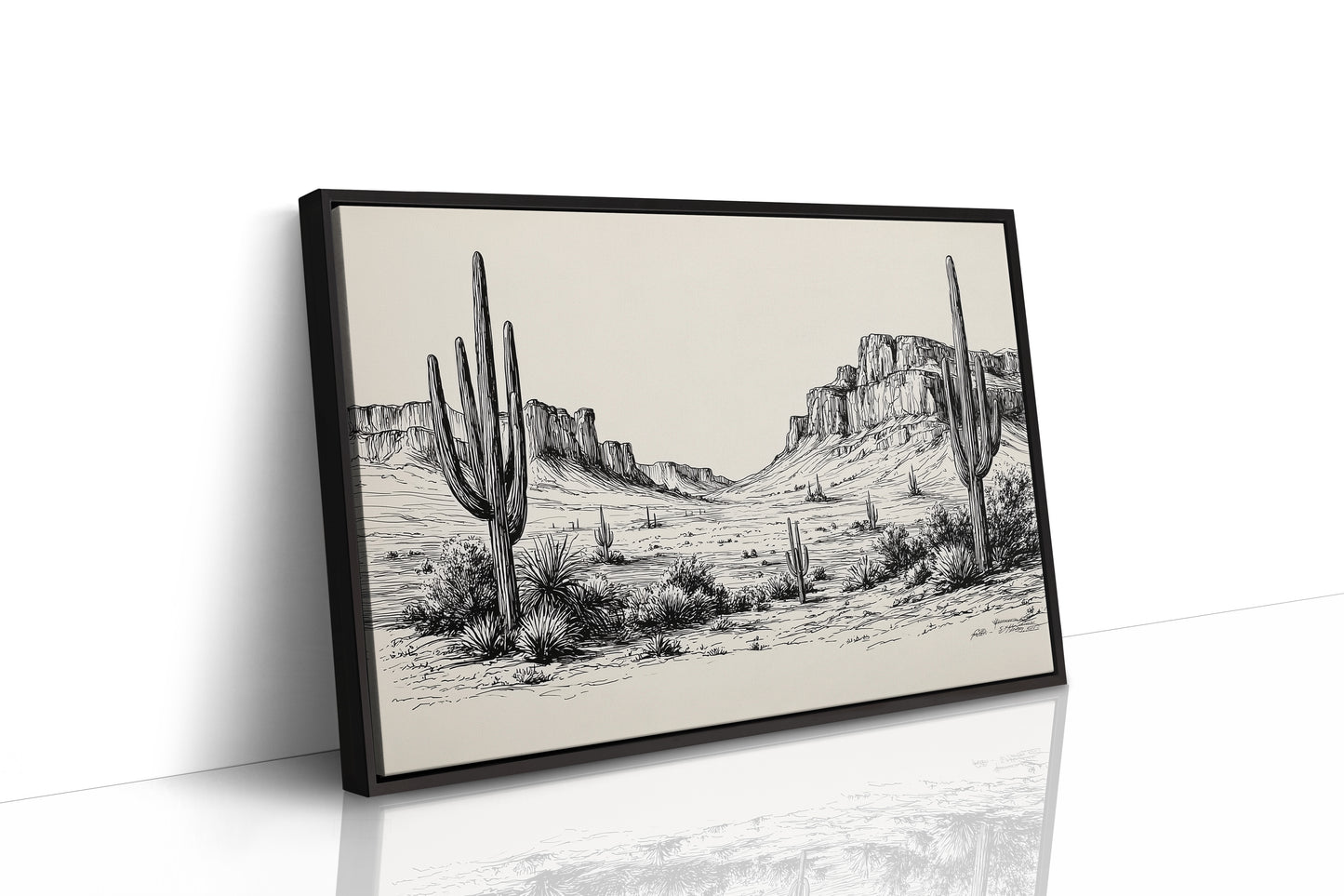 Saguaros Stand Like Ancient Sentinels