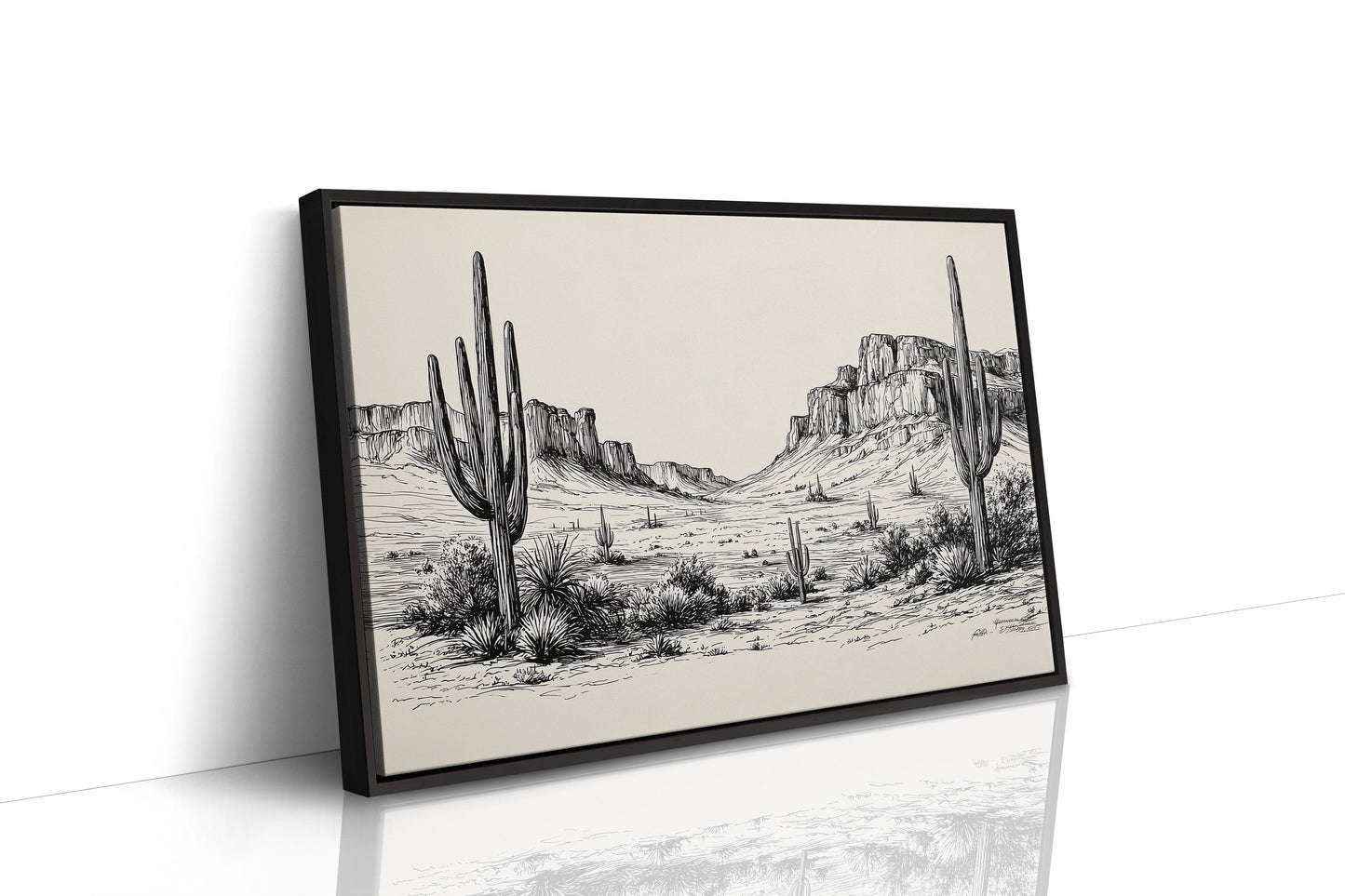 Saguaros Stand Like Ancient Sentinels