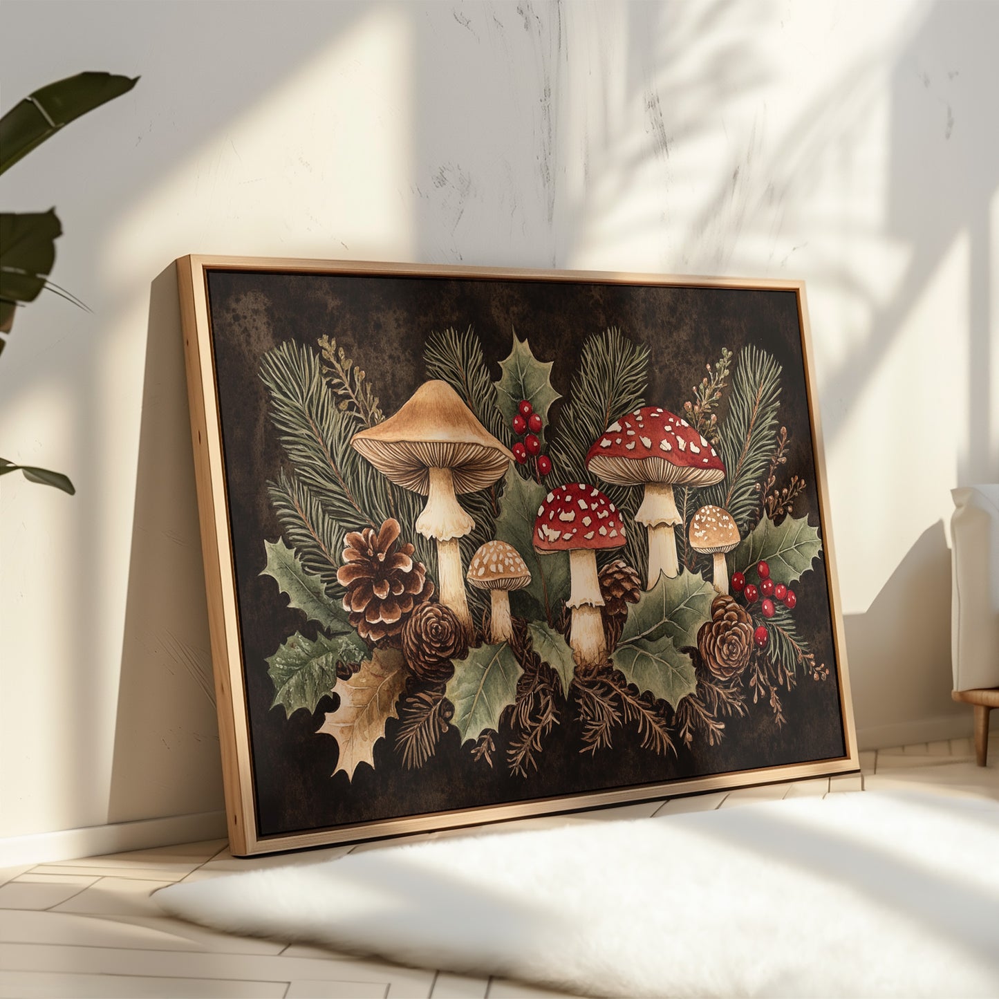 Winter Forest's Enchanted Mushroom Dance