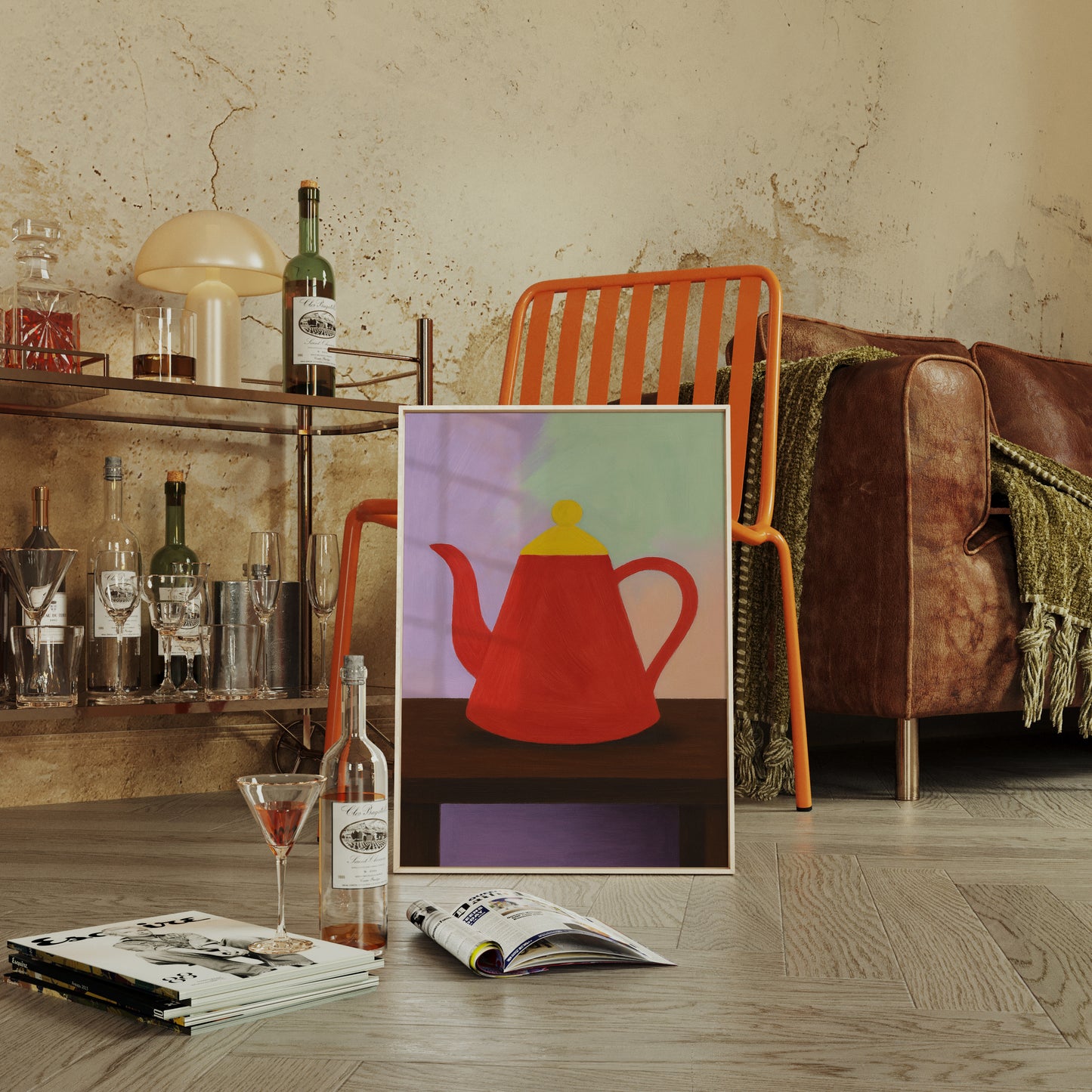 Red Teapot Still Life