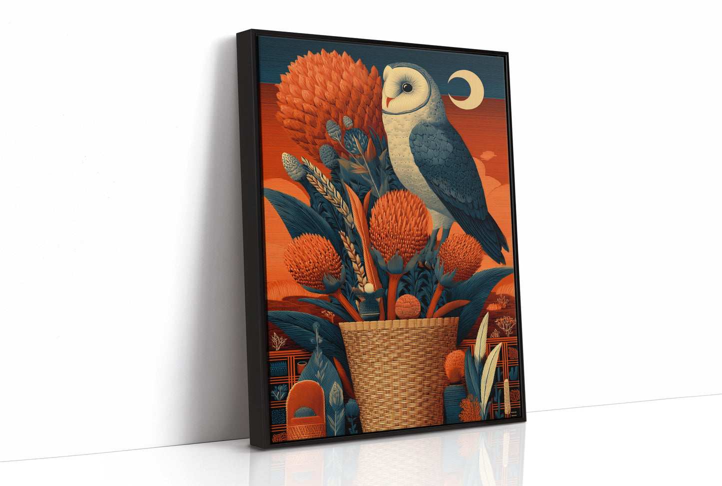 Barn Owl, Desert Moon Basket