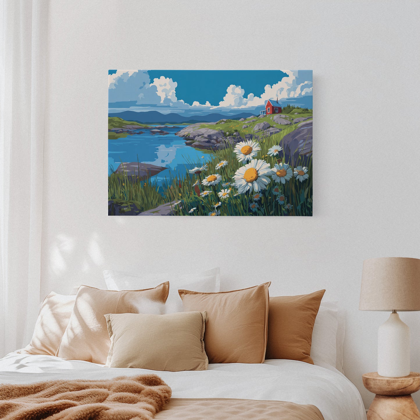 Daisies Dance Above Northern Waters