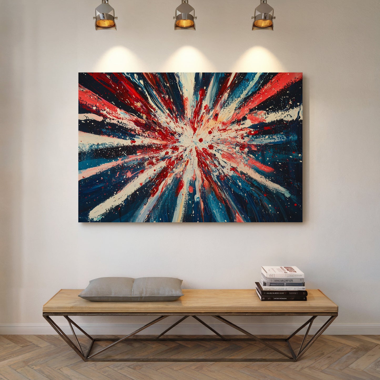 Stars Burst Into Patriotic Light