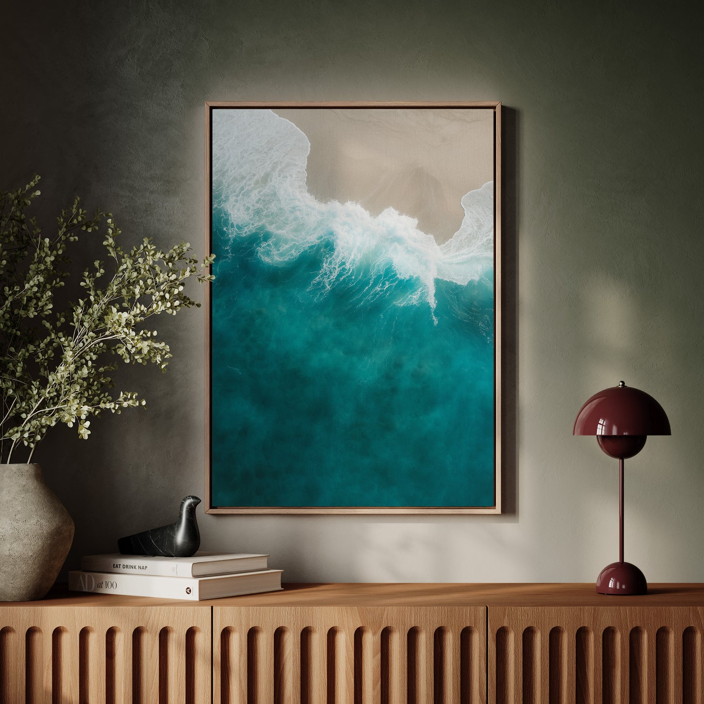 Aerial Drift Over Turquoise Tide