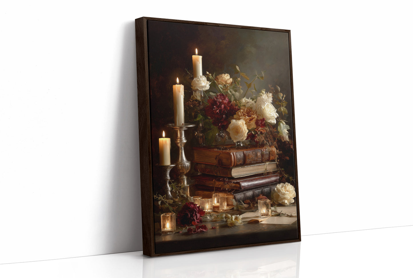 Candlelit Verses Among Autumn Blooms