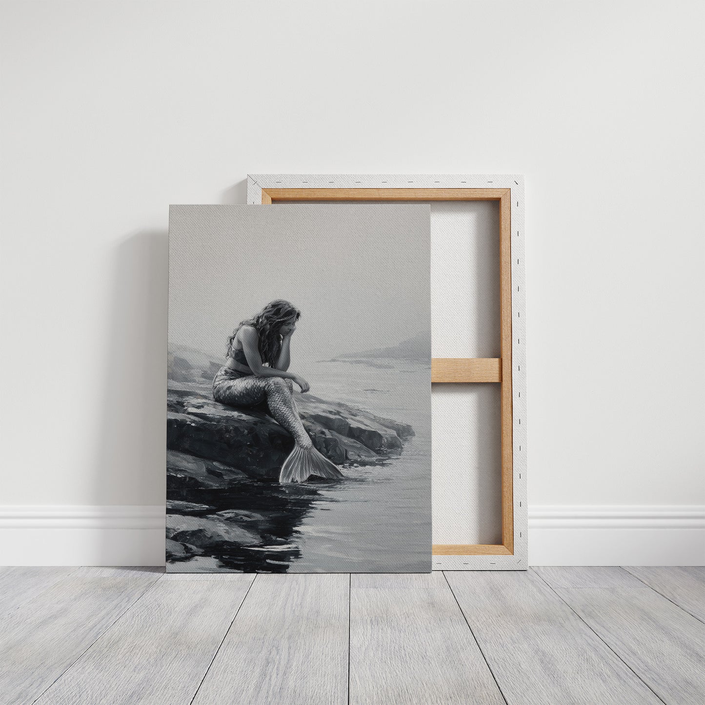 Monochrome Myths At Ocean's Edge
