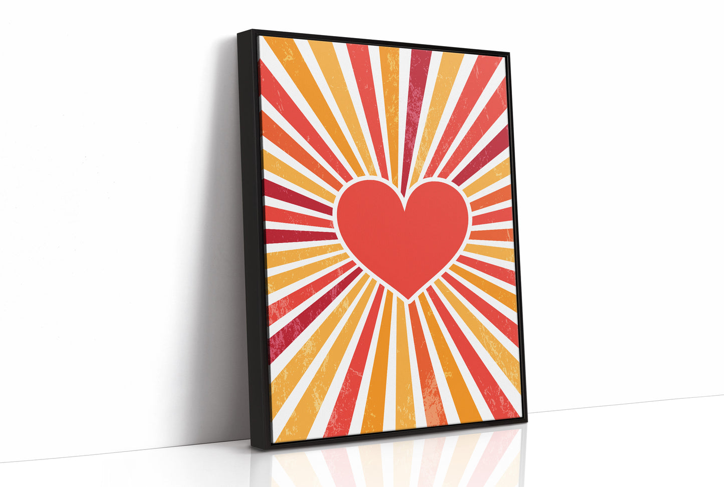 Radiant Heart's Retro Sunburst