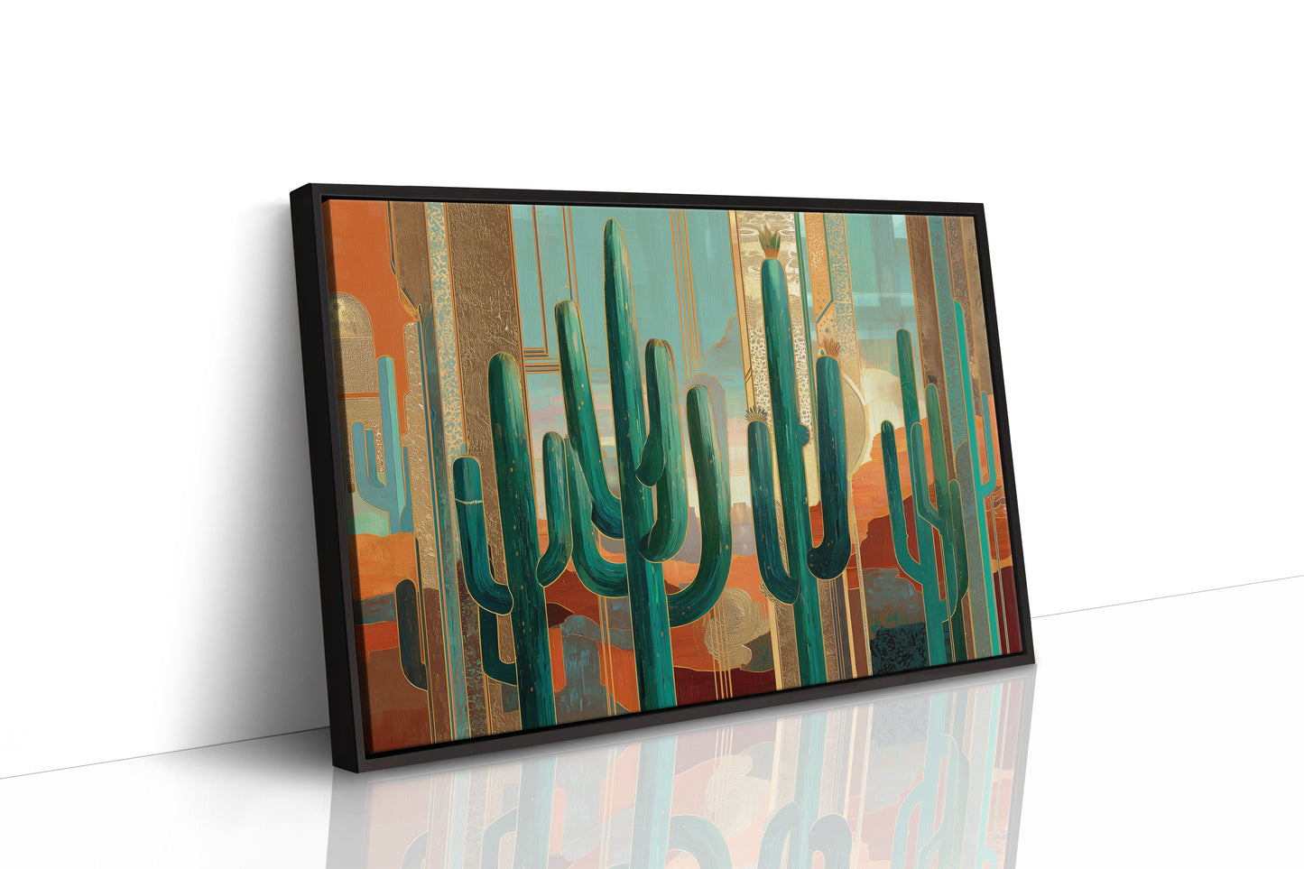 Desert Sentinels In Gilded Light