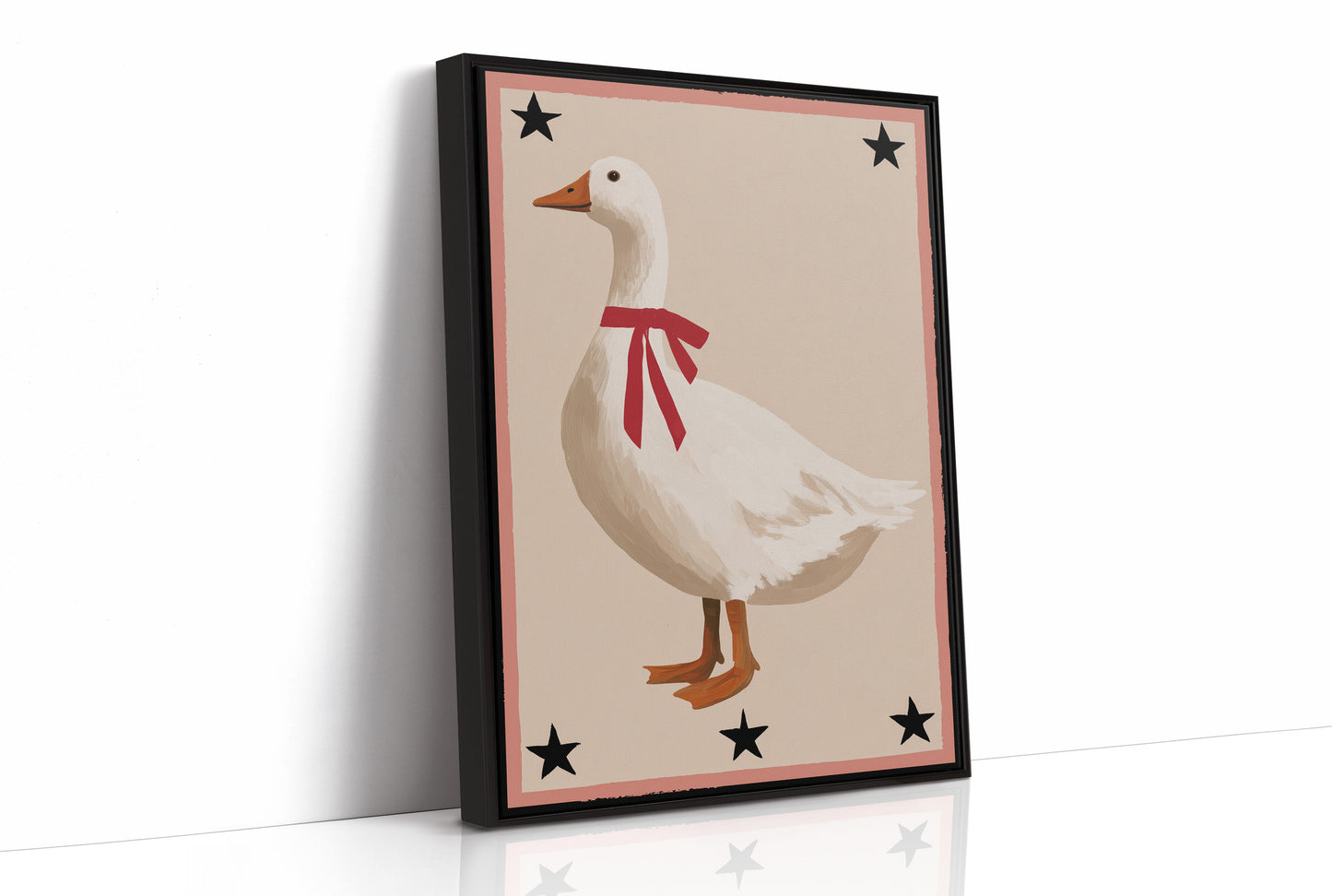 The Goose With A Red Ribbon