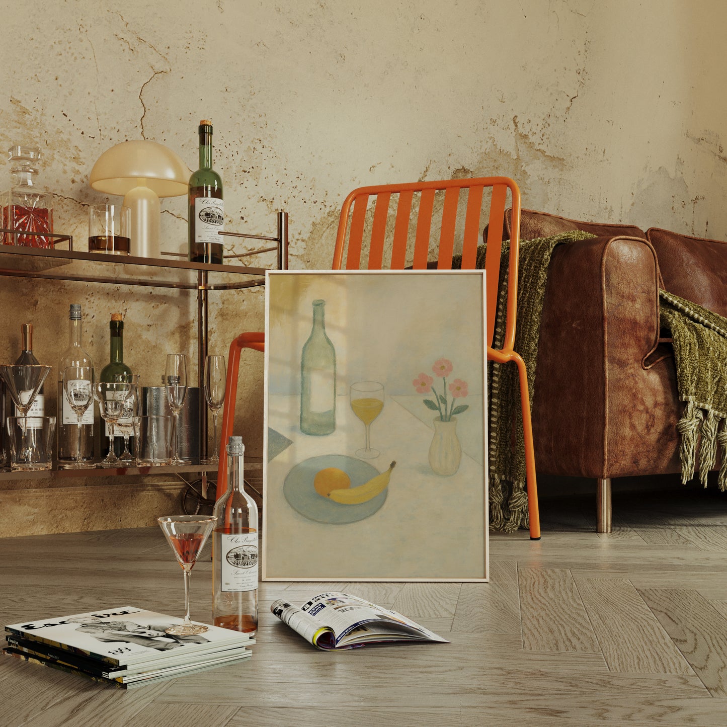 Banana and Wine in Morning Light