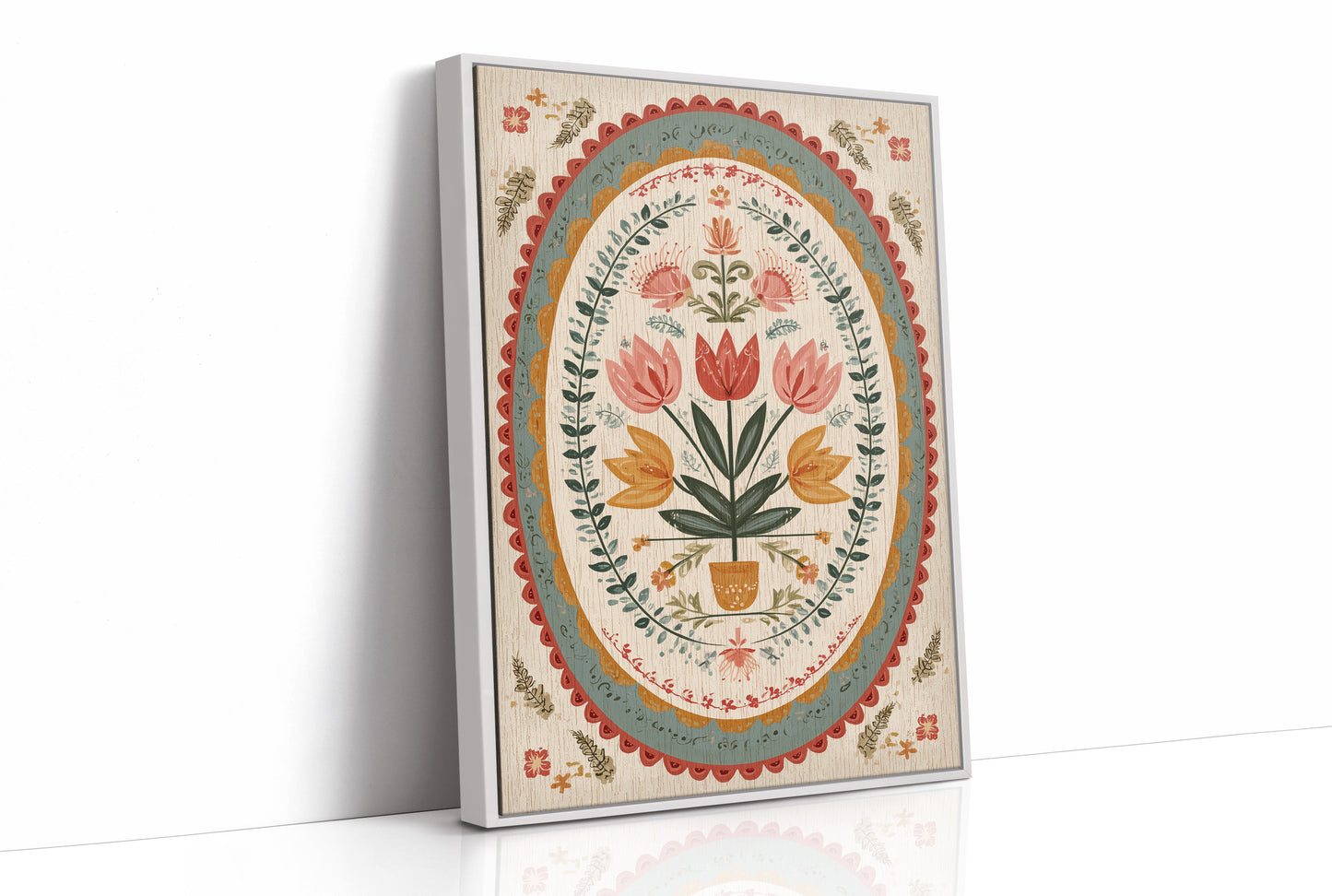 Botanical Heritage: Folk Art Blossoms