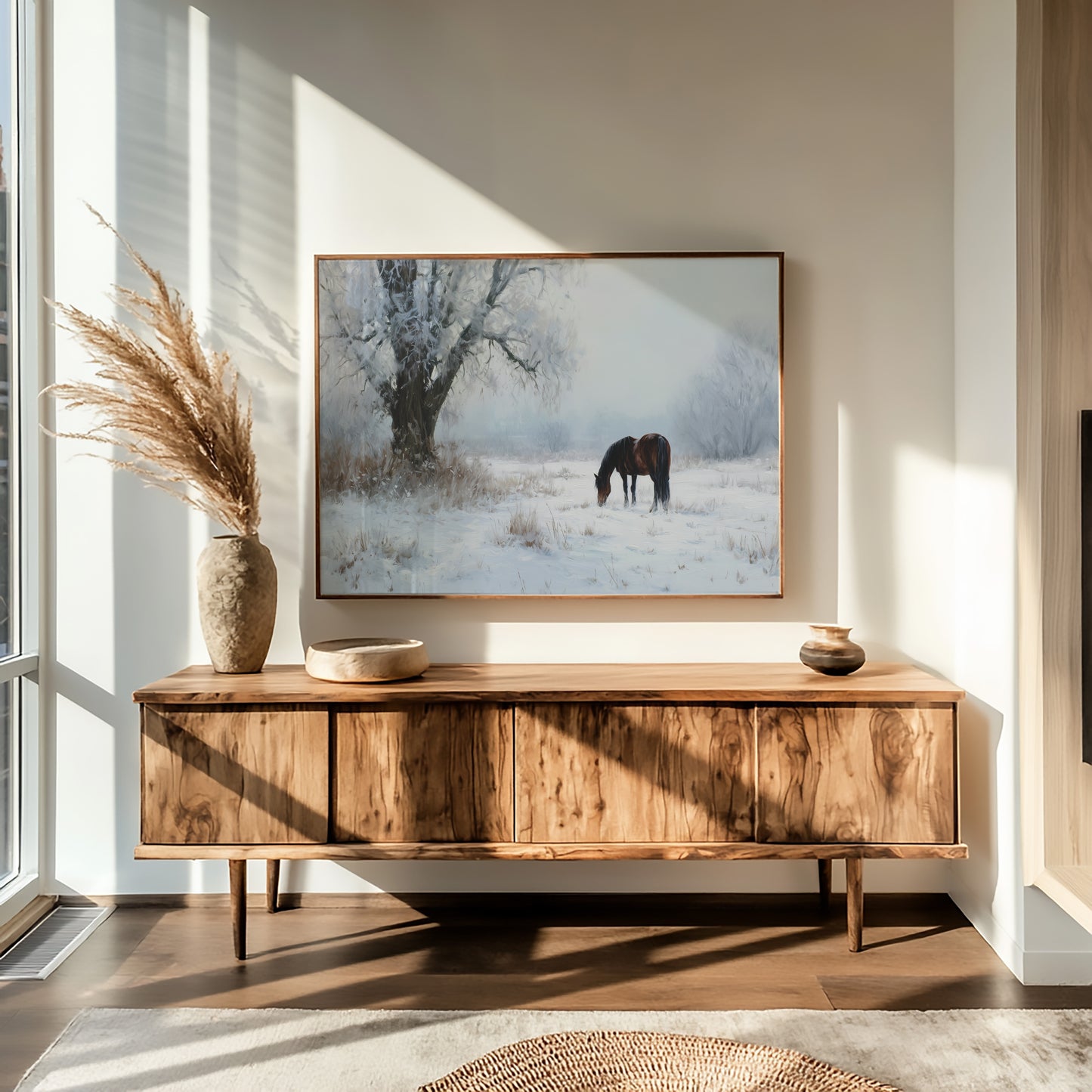 Solitude Grazes Through Winter's Quiet