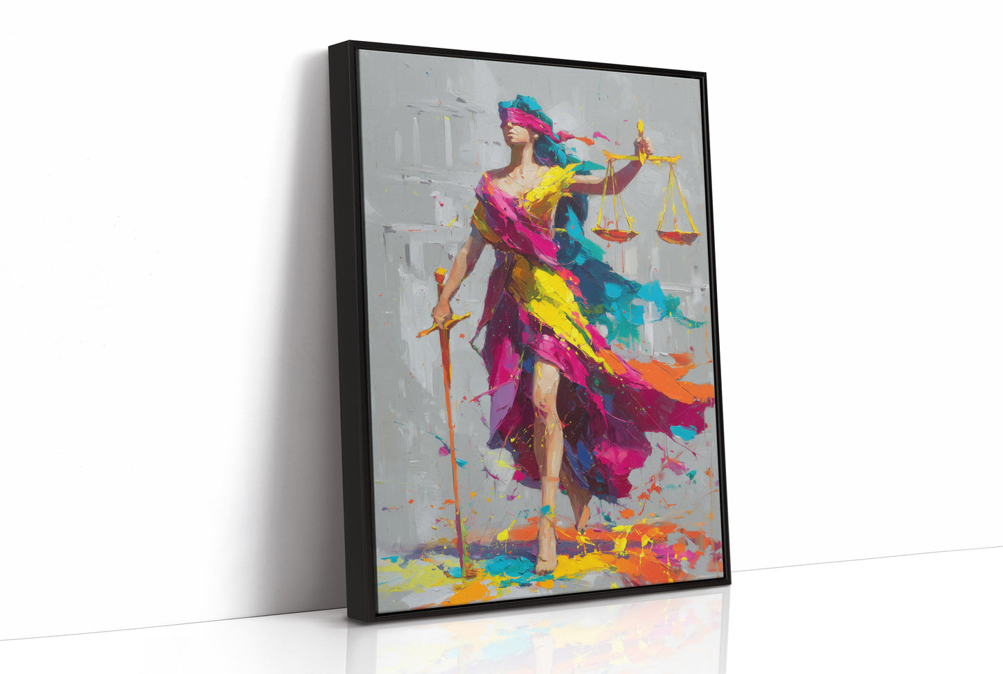She Painted the Courthouse on Her Way In
