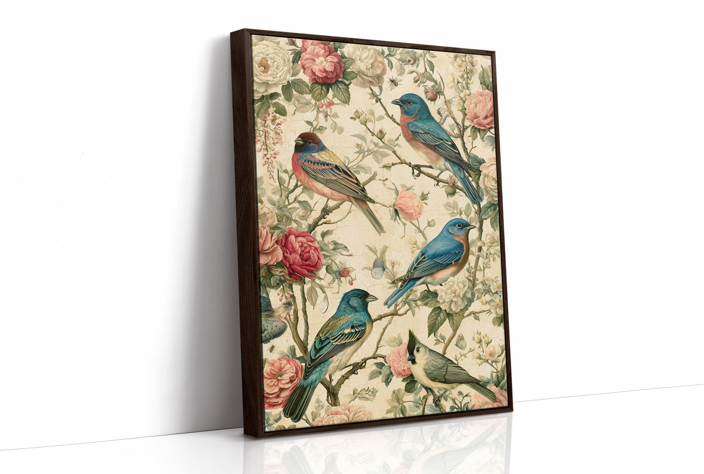 Songbirds and Roses — Garden Chinoiserie Bird Print
