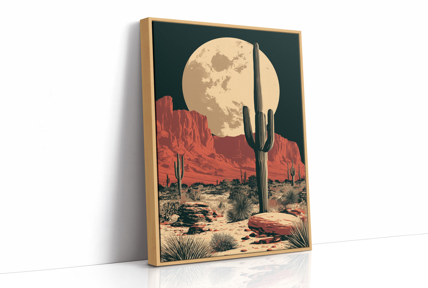 Desert Moon — Red Rock Valley Screenprint
