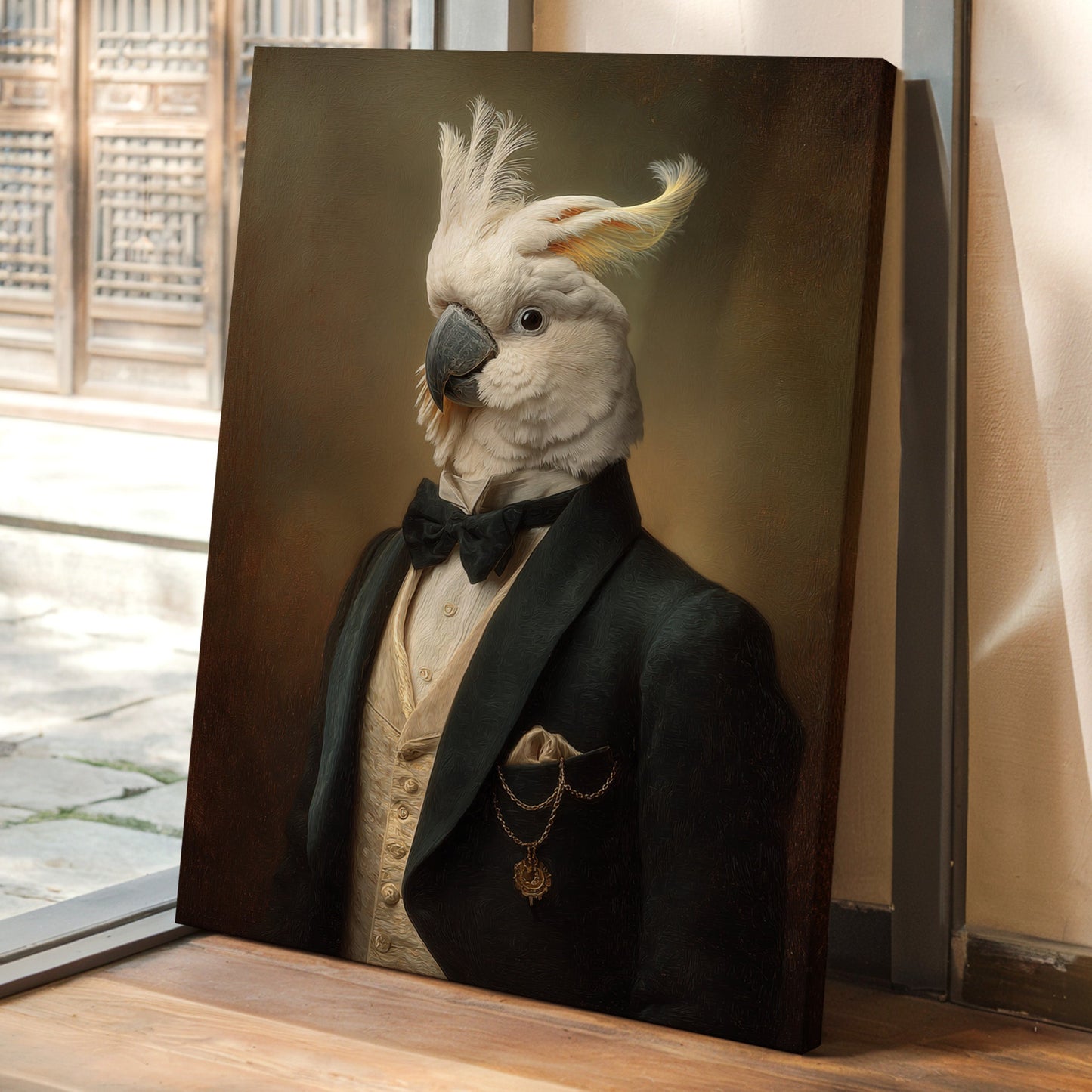 Regal Cockatoo in Formal Attire