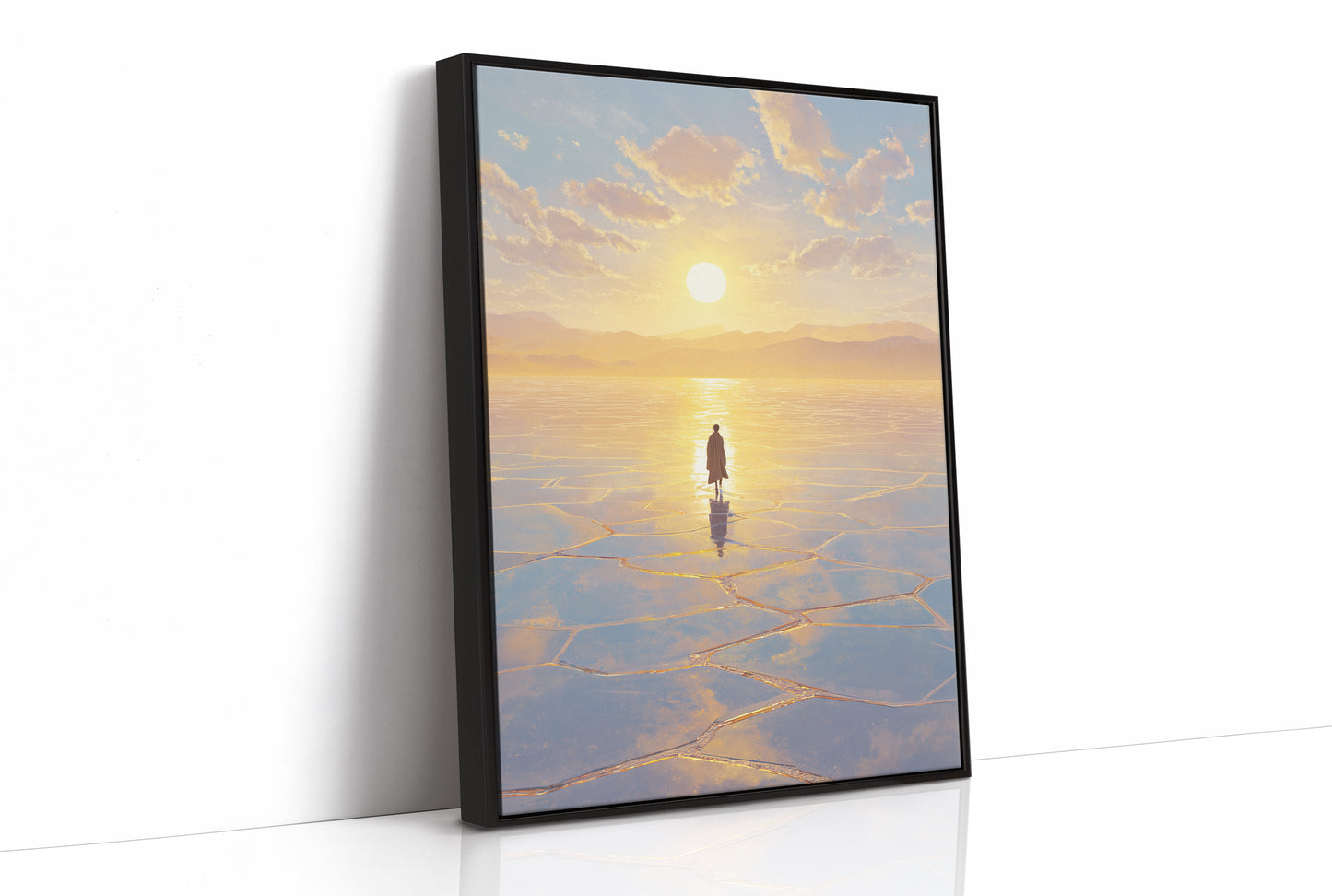 Solitary Pilgrim on Crystalline Horizon