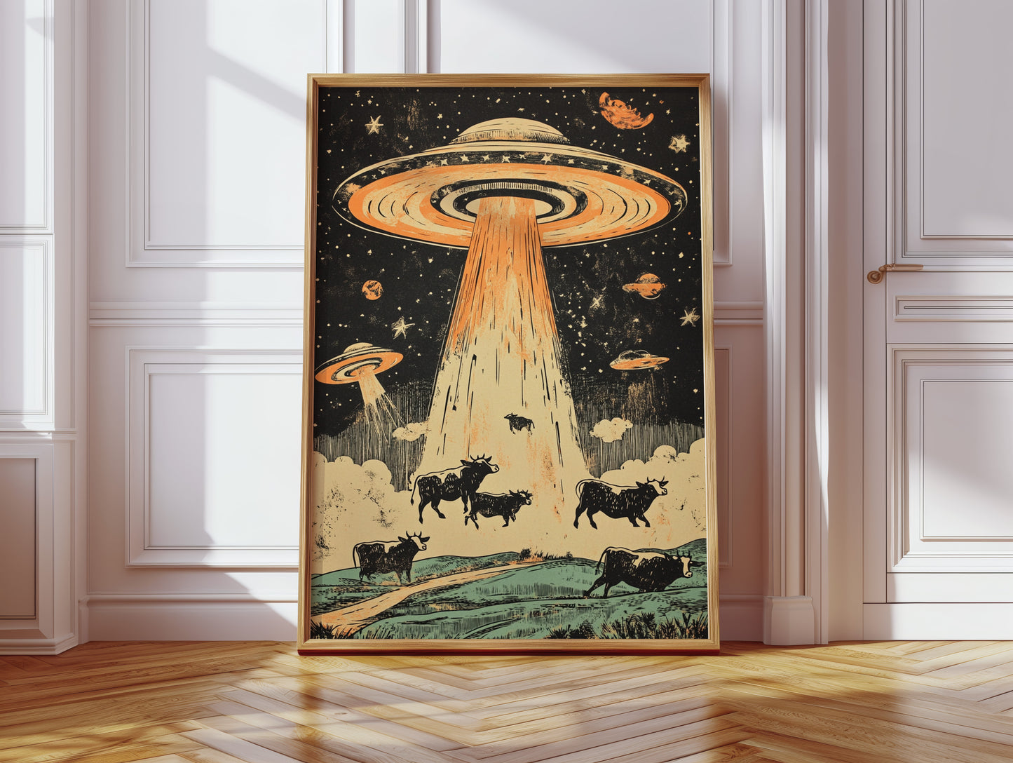 Cattle Abduction Under the Stars