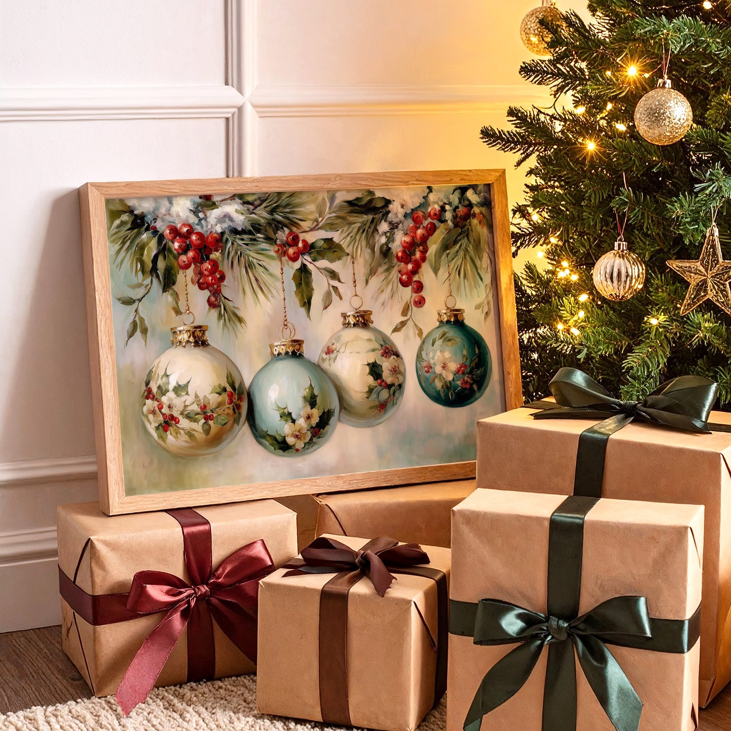 Vintage Ornaments Paint December's Story