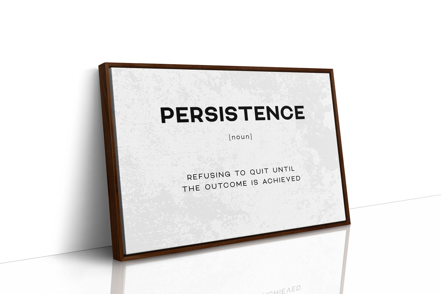 Persistence Definition Canvas Art | Bold Motivational Typography Print for Home Office, Gym or Entrepreneur Décor