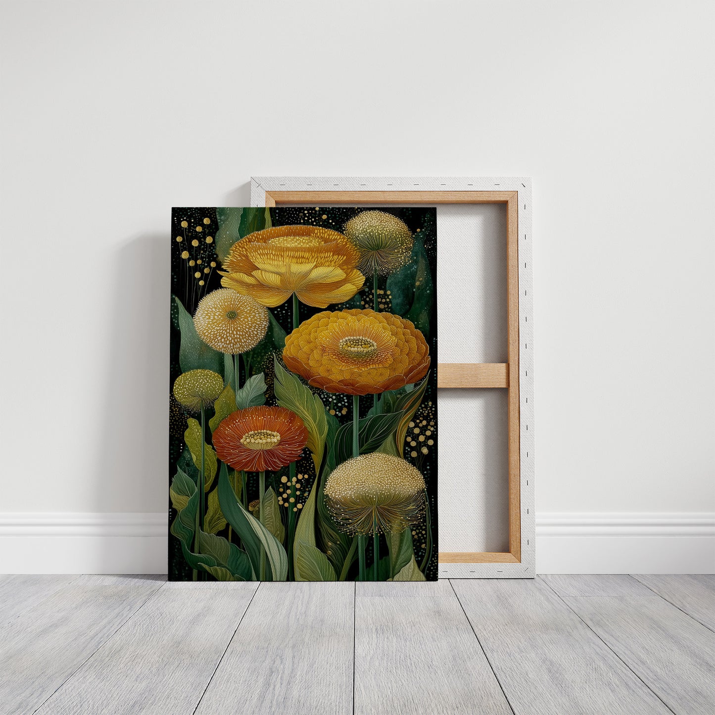 Marigolds Dance Under Starlit Garden