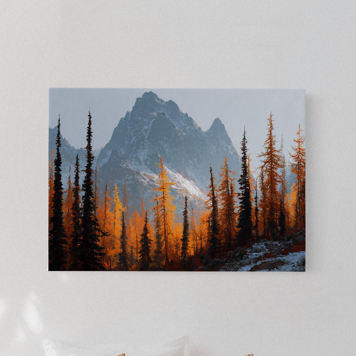 Autumn Fire Meets Mountain Frost