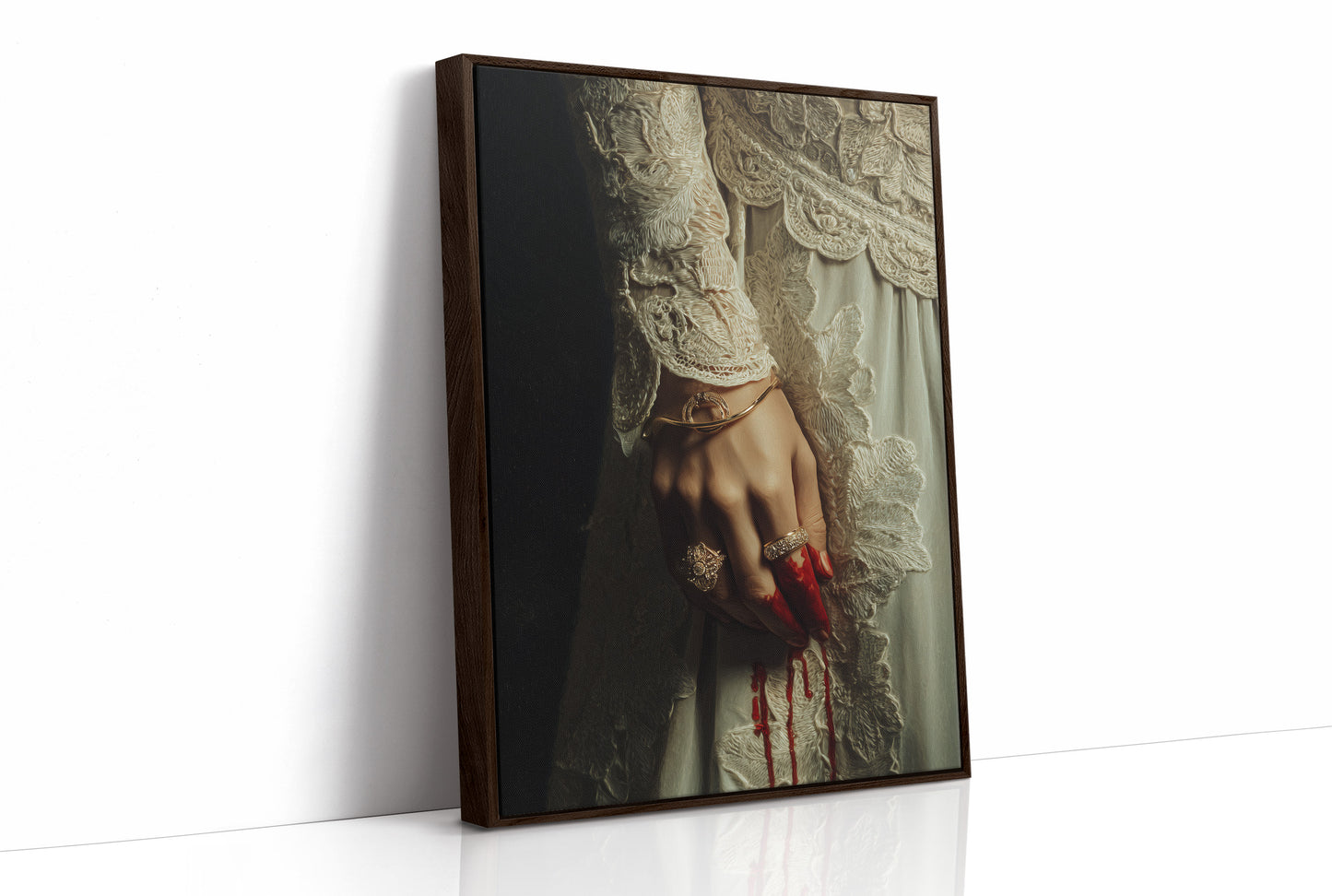 Crimson Secrets Behind Lace