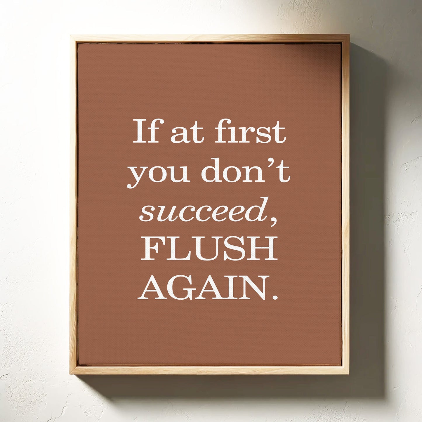 Bathroom Wisdom Glows In Bronze