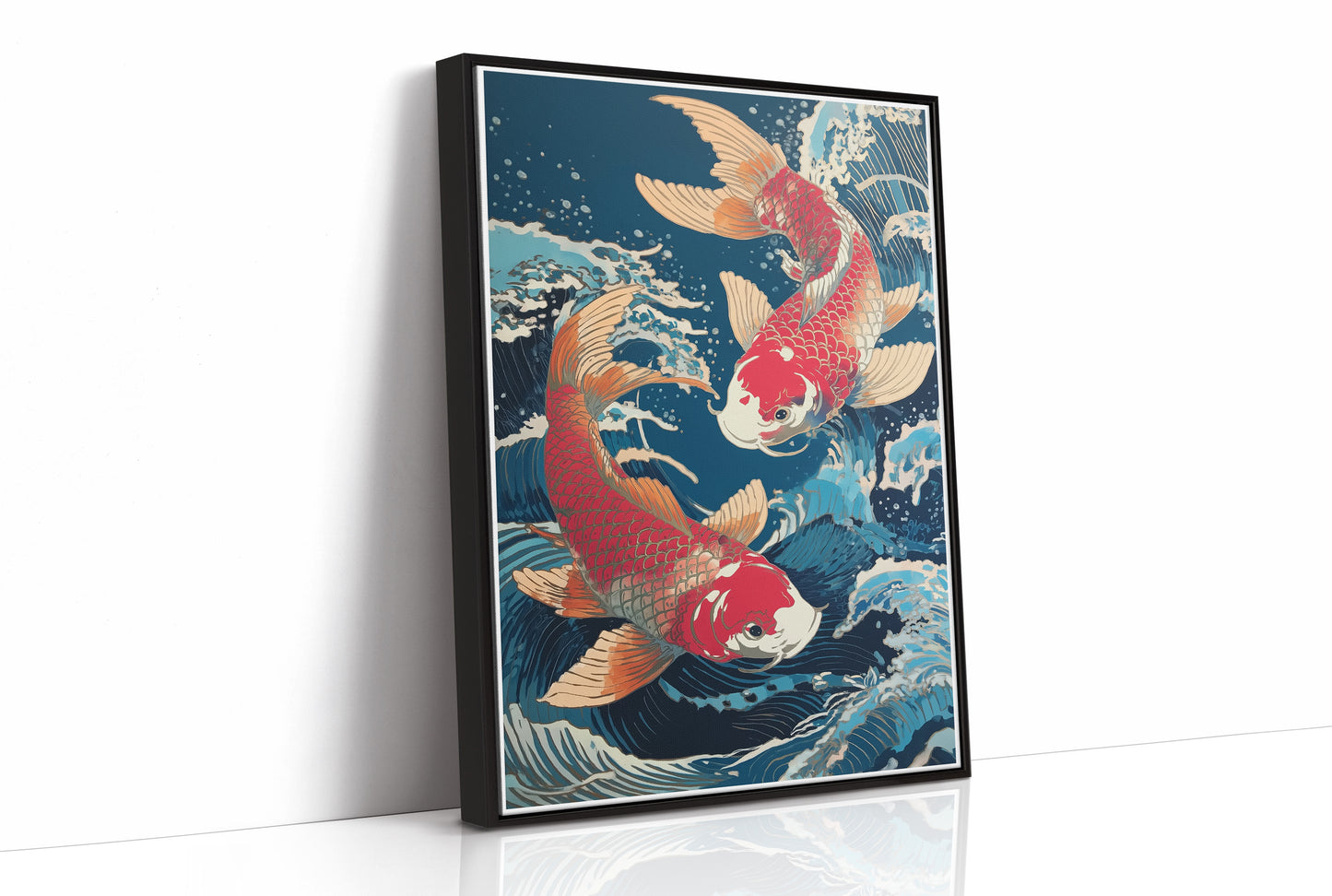 Koi Dance Through Midnight Waters