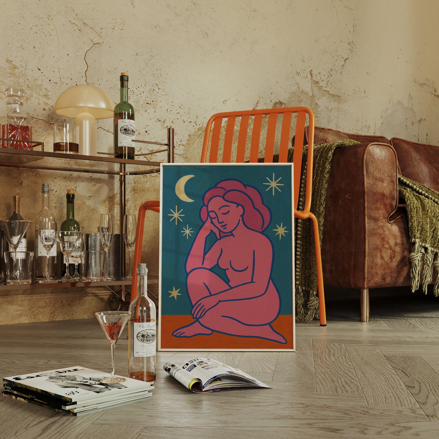 Midnight Muse in Neon Dreams