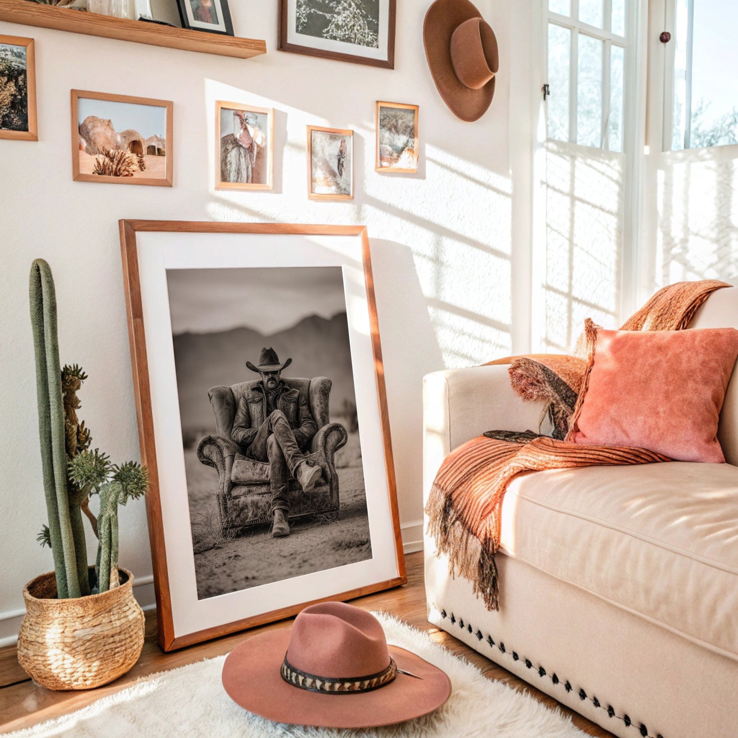 Leather Armchair Holds Desert Solitude