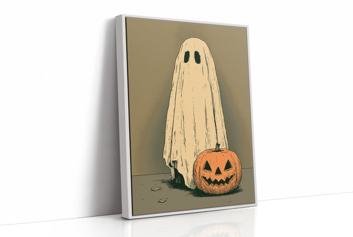 Just a Ghost and His Pumpkin