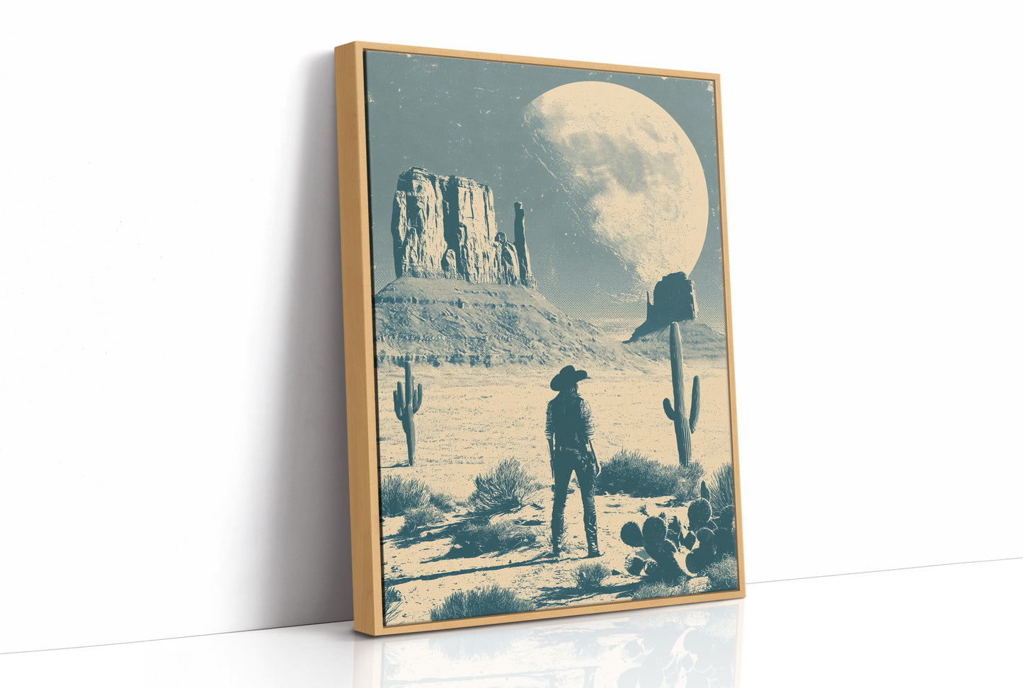 Under a Desert Moon, She Stands Alone