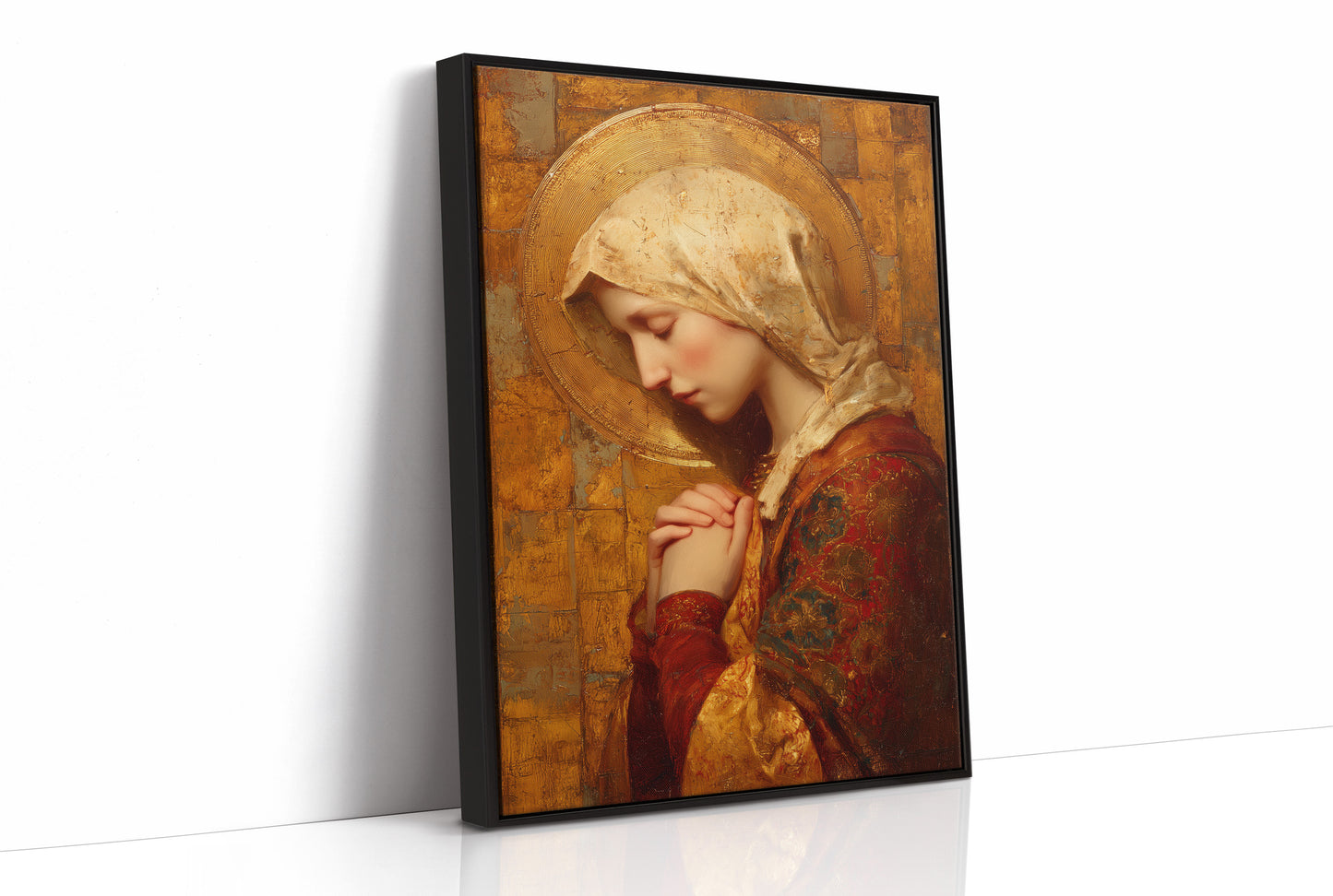 Golden Devotion in Crimson Light