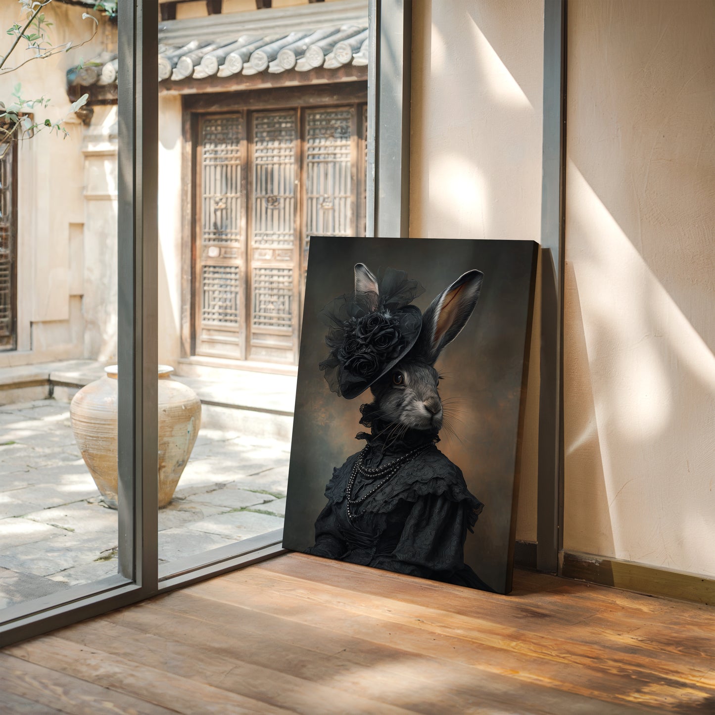 A Rabbit's Midnight Elegance